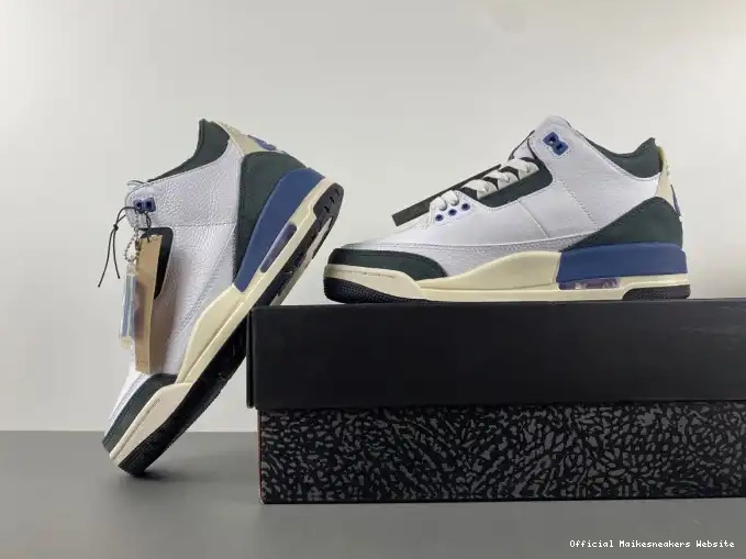 Official Maikesneakers Blue OG HV8571-100 A Ma Jordan 3 Air Maniere x SP Diffused 0612